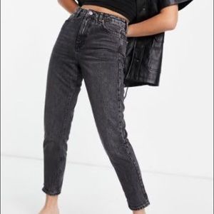 Topshop Moto Black Mom Jeans